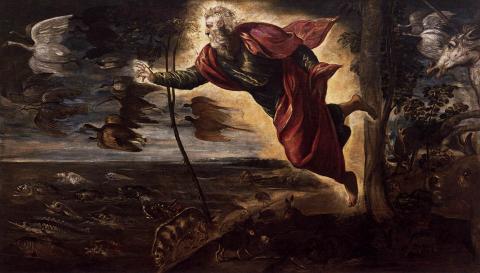 Tintoretto: Creation of the Animals (Az állatok teremtése)